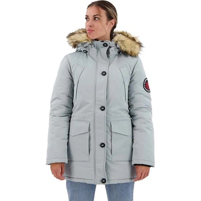SUPERDRY Анорак Superdry Everest Faux Fur parka - Grey (Skylark Grey)