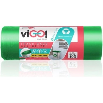 ViGO Pytle na odpadky 60 l 30µm 10 ks zelené