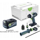 Aku vŕtačky a skrutkovače Festool TDC 18/4 I-Basic-5,2 577052