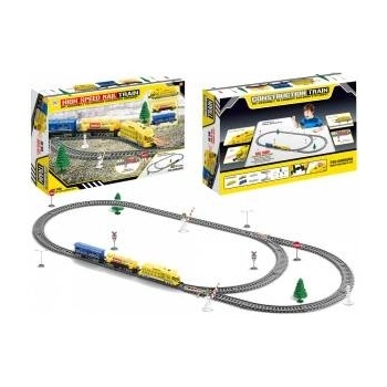 LEAN Toys Electric Train + Tracks For Train Fans Two speed trains TRAIN BUILDER