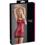 Cottelli Collection - лъскава мини рокля (червена) - XL