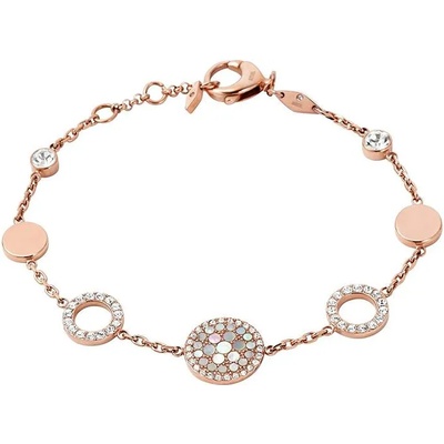 Fossil Дамска гривна със седеф и цирконий Fossil JF01739791 (JF01739791)