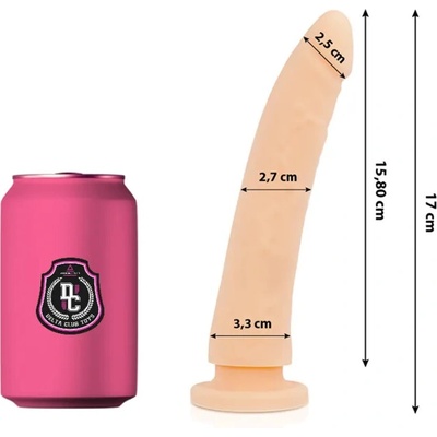 Delta club toys dildo natural medical silicone 17 cm