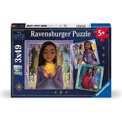 Ravensburger Пъзел Ravensburger от 3 x 49 части - Желание (5702)