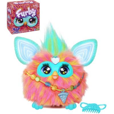 HASBRO Furby interaktívne koralový zvieratko na batérie