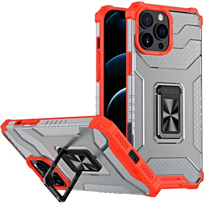 Apple Калъф Crystal Ring Case за Apple iPhone 13 Pro - Червен KP13883