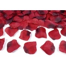 Okvětní lístky růží textilní tmavě červené bordó 5901157427137