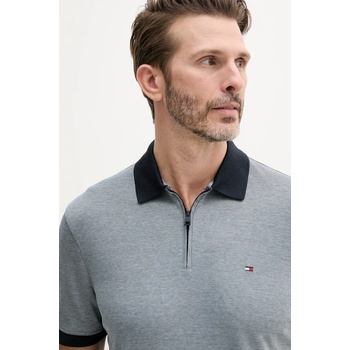 Tommy Hilfiger Тениска с яка Tommy Hilfiger в сиво с изчистен дизайн MW0MW38492 (MW0MW38492)