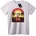NOONEBRAND Тениска Парти с Черепи на Плажа - 2XL, White