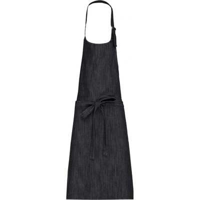 Kariban Dlouhá zástěra Domestic černá džínovina