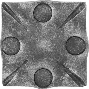 PSG Rozeta pre kovaný plot, bránu, zábradlie a mreže 44.039, 120x120 x 8 mm, plná