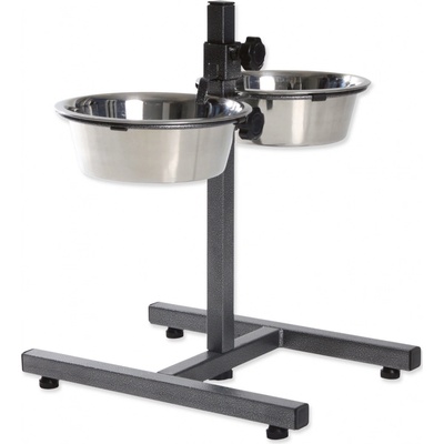 TRIXIE Nastaviteľný stojan s miskami 2 x 1.8 l
