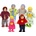 Hape Игрален комплект Hape - Дървени фигури, семейство (H3500)