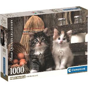 Clementoni Пъзел Clementoni от 1000 части - Прекрасни котенца (39943)