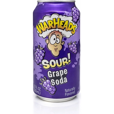 Warheads Sour Soda Grape 355 ml