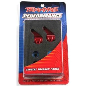 Traxxas предни главини алуминиеви червени (чифт)