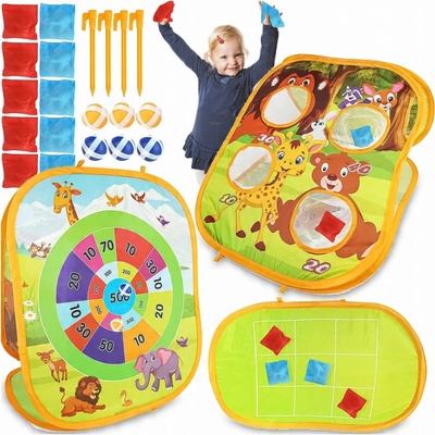 Házení sáčkem míčky na cíl na body 3v1