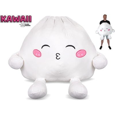 Plush Friends Kawaii plyšový knedlíček bao so špúliacou pusou 60 cm