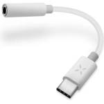 FIXED Адаптер за слушалки fixed usb-c - 3, 5 мм жак dac бял fixl-cjd-wh (fixl-cjd-wh)