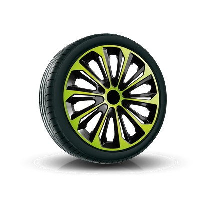 NRM капаци 15", strong duocolor зелено черни 4брой (vtv-pu-22185)