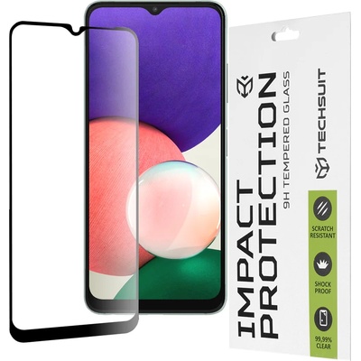 Techsuit Протектор за Samsung Galaxy A22 5G - 111D Full Cover / Full Glue Glass - Черен