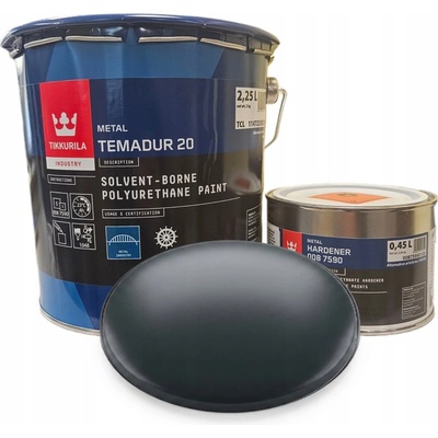 Tikkurila Temadur 20 3 l polomatná antracitová