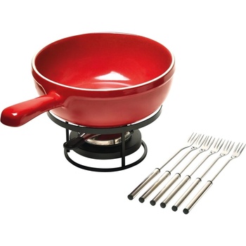 Emile henry (Франция) Керамичен сет за фондю emile henry fondue set - Ø24 х 35 см - цвят червен (eh 9922-34)