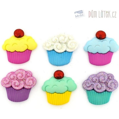 Dekoračné gombíky Cupcake