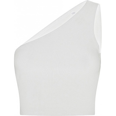 SF Skinnifit crop na jedno rameno Bílá