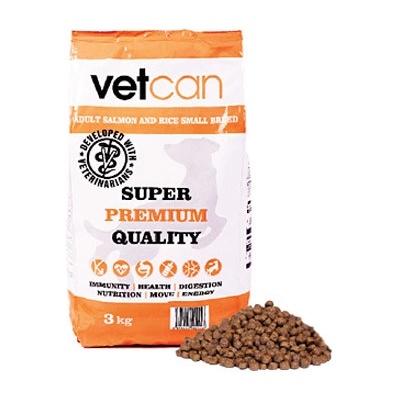 Vetcan Adult Salmon & Rice Small Breed 3 kg