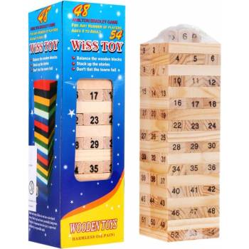 Wooden Toys Veža Jenga drevená