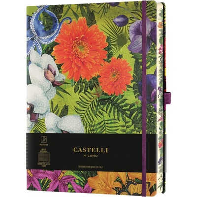 Castelli Бележник Castelli Eden - Orchid, 13 x 21 cm, линиран (0QC6BI-003)