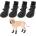Nunbell Outdoor Pet Socks - Чорапи за куче с каучукова основа 4бр