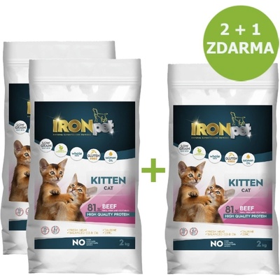 IRONpet Cat Kitten Beef 2 kg