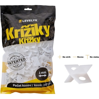 LEVELYS Profi krížiky 1,0mm/100ks
