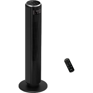 Cosori Вентилатор Levoit LTF-F362 TempSense 36, DC мотор, Висока скорост, 4 режима, Дистанционно, Черен (810123673049)