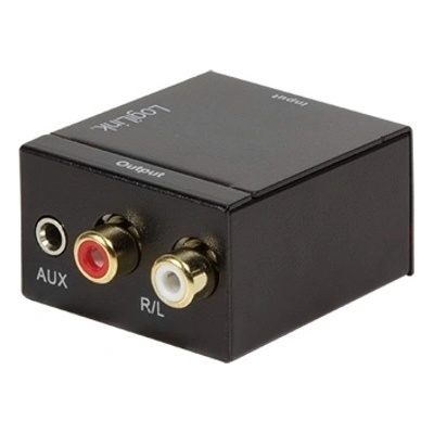 LogiLink Преходник LogiLink CA0101, от Toslink (ж) и Coaxial (ж) към Chinch (ж) и Jack(ж), 3.5mm (CA0101)