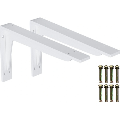 Onpira Biely držiak police s podperou 14-59 cm [2ks] Rozmer: 240x145 mm