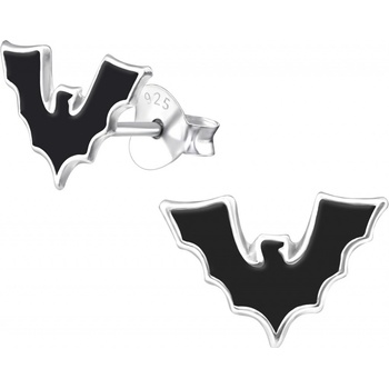 Majya stříbrné náušnice NETOPÝR 10571