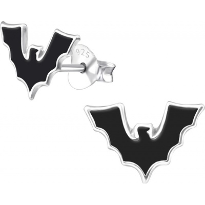 Majya stříbrné náušnice NETOPÝR 10571