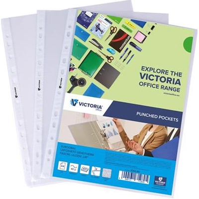VICTORIA OFFICE Euroobal A4 40 mikronů drsný povrch 100 ks