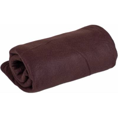 TiaHome Deka Fleece tmavo hnedá 150x200