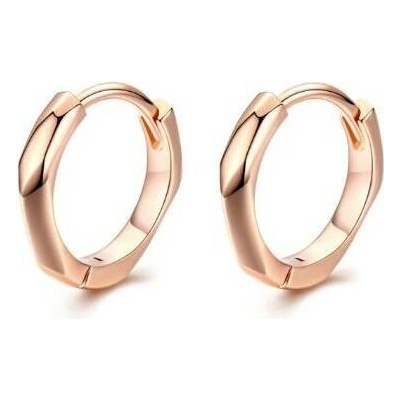 Prosperk náušnice rose gold ze stříbra 925 S0084