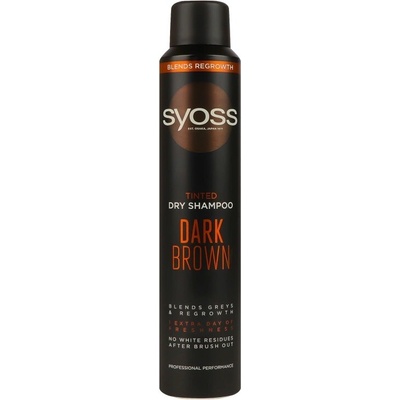 Syoss tónovací suchý šampón Dark Brown 200 ml