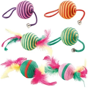 Ferplast - Sesal Toy pa6110 - Забавна котешка играчка от сезал - топче с въже/различни модели/