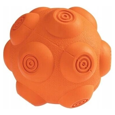 HipHop lopta gumová lopta na píšťalku vanilková 9,5 cm oranžová