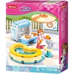 Sluban Конструктор Sluban Girl's Dream - Котешки СПА център, 79 части (M38-B0970C)