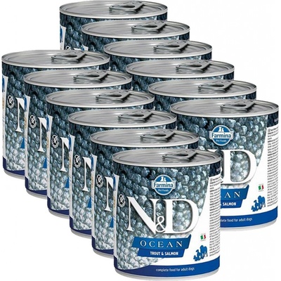 N&D Adult Ocean dog Trout & Salmon 12 x 285 g