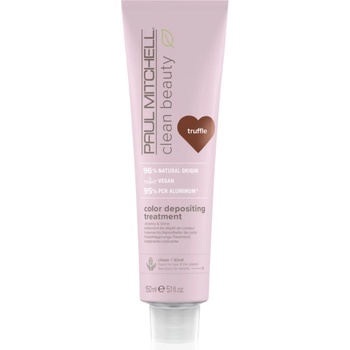 Paul Mitchell Clean Beauty Color Depositing Treatment подхранваща маска за боядисана коса цвят Truffle 150ml