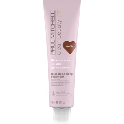 Paul Mitchell Clean Beauty Color Depositing Treatment подхранваща маска за боядисана коса цвят Truffle 150ml